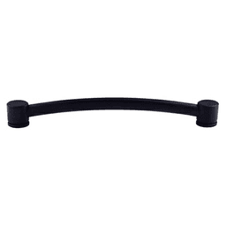 12" Oval Thin Appliance Pull, Flat Black