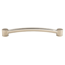 12" Oval Thin Appliance Pull, Polished Nickel
