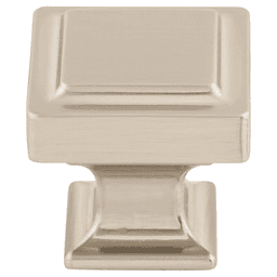 1-1/4" Transcend Ascendra Knob, Brushed Satin Nickel
