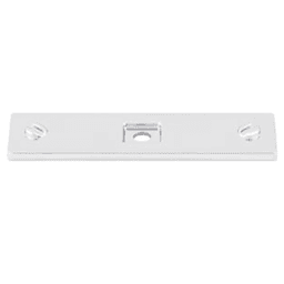 3" Barrington Channing Knob Backplate, Polished Chrome