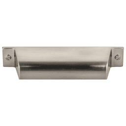 3-3/4" Barrington Channing Cup Pull, Brushed Satin Nickel