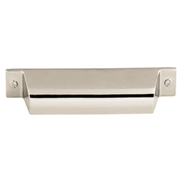 3-3/4" Barrington Channing Cup Pull, Polished Nickel