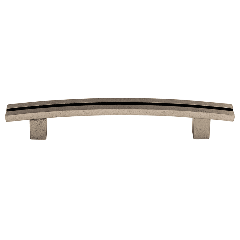 5" Sanctuary Inset Rail Pull, Pewter Antique