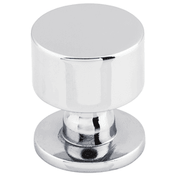 1-1/8" Serene Lily Knob, Polished Chrome