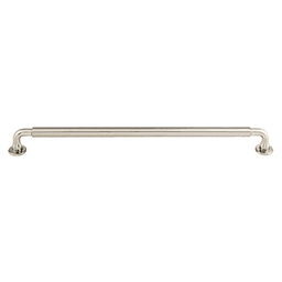 12" Serene Lily Pull, Brushed Satin Nickel