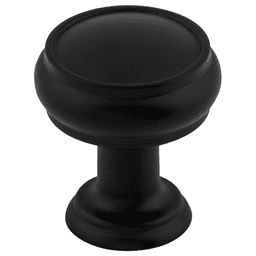 1" Serene Eden Small Knob, Flat Black
