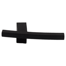 3" Sanctuary Slanted A Knob, Flat Black