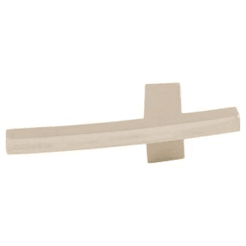 3" Sanctuary Slanted B Knob, Polished Nickel