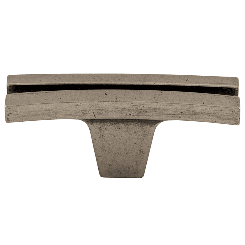 2-5/8" Sanctuary Flared Knob, Pewter Antique