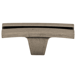 2-5/8" Sanctuary Flared Knob, Pewter Antique