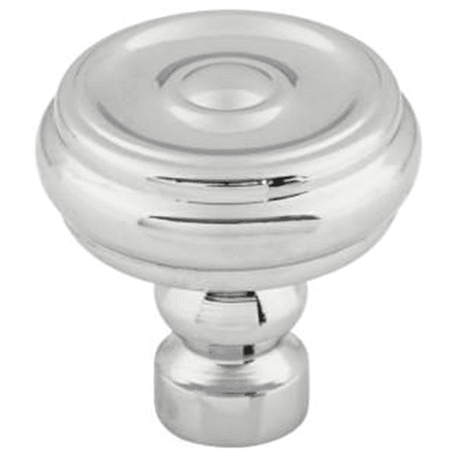 1-1/4" Devon Brixton Button Knob, Polished Chrome