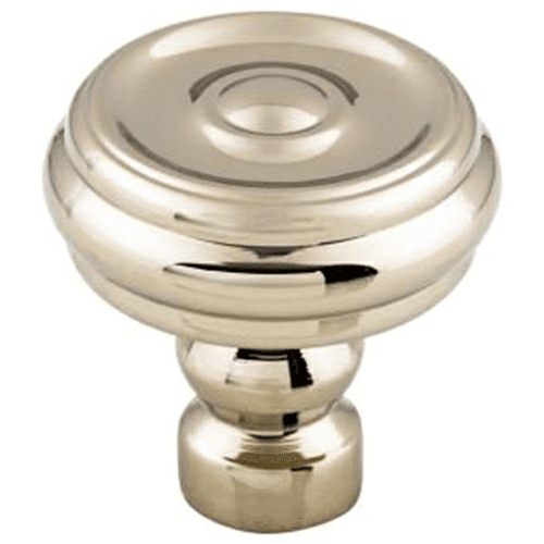 1-1/4" Devon Brixton Button Knob, Polished Nickel