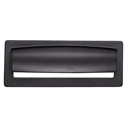 3-3/4" Lynwood Hollin Cup Pull, Flat Black