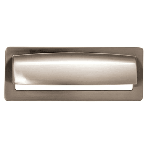 3-3/4" Lynwood Hollin Cup Pull, Brushed Satin Nickel