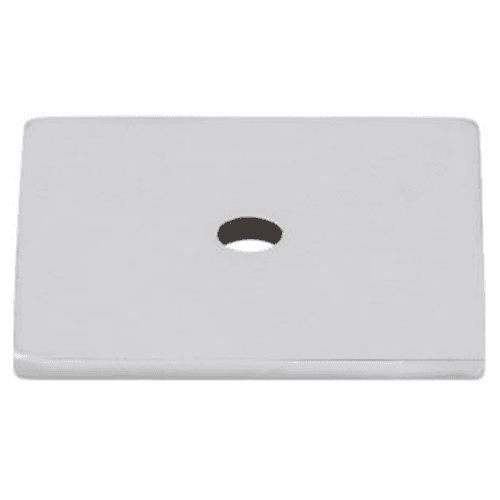 1-1/4" Sanctuary Square Knob Backplate, Polished Chrome