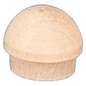 1/2" Flat Head Hole Plug, Birch