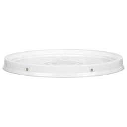 White Plastic Pail Lid with Gasket, 1 Gallon