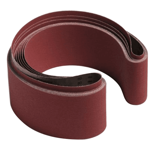4" x 213" 100 Grit Sanding Belt, Aluminum Oxide on F-Weight Cotton