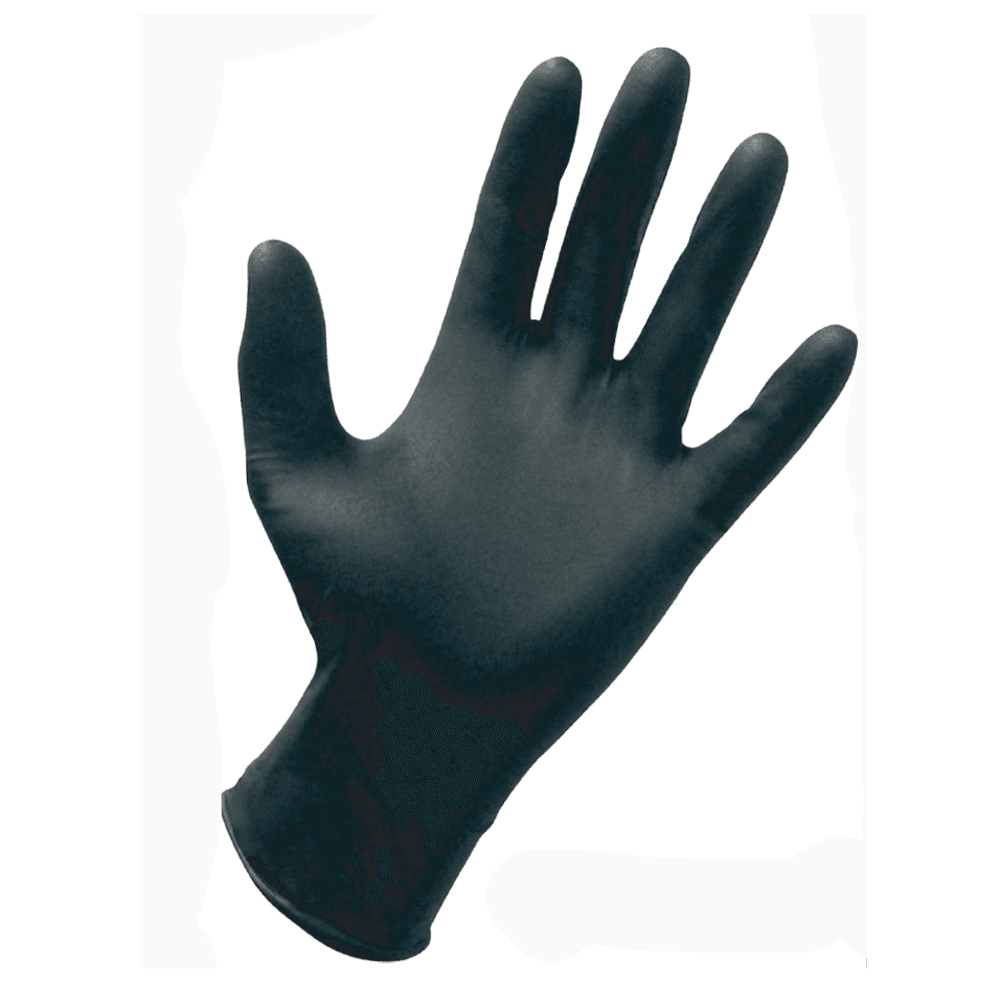 Nitrile Powder Free Light Weight Gloves, Black, 2X-Large, BOX/100