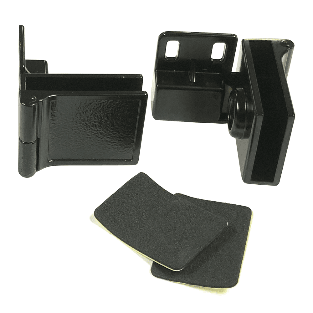 Side-Mount Inset Glass Door 170° Opening Hinge, Black