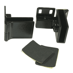 Side-Mount Inset Glass Door 170° Opening Hinge, Black