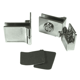 Side-Mount Inset Glass Door 170° Opening Hinge, Polished Chrome