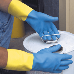 NS® Hand Protection 28 mil 13" Chemical Resistant Gloves, Neoprene Over Natural Latex, Large