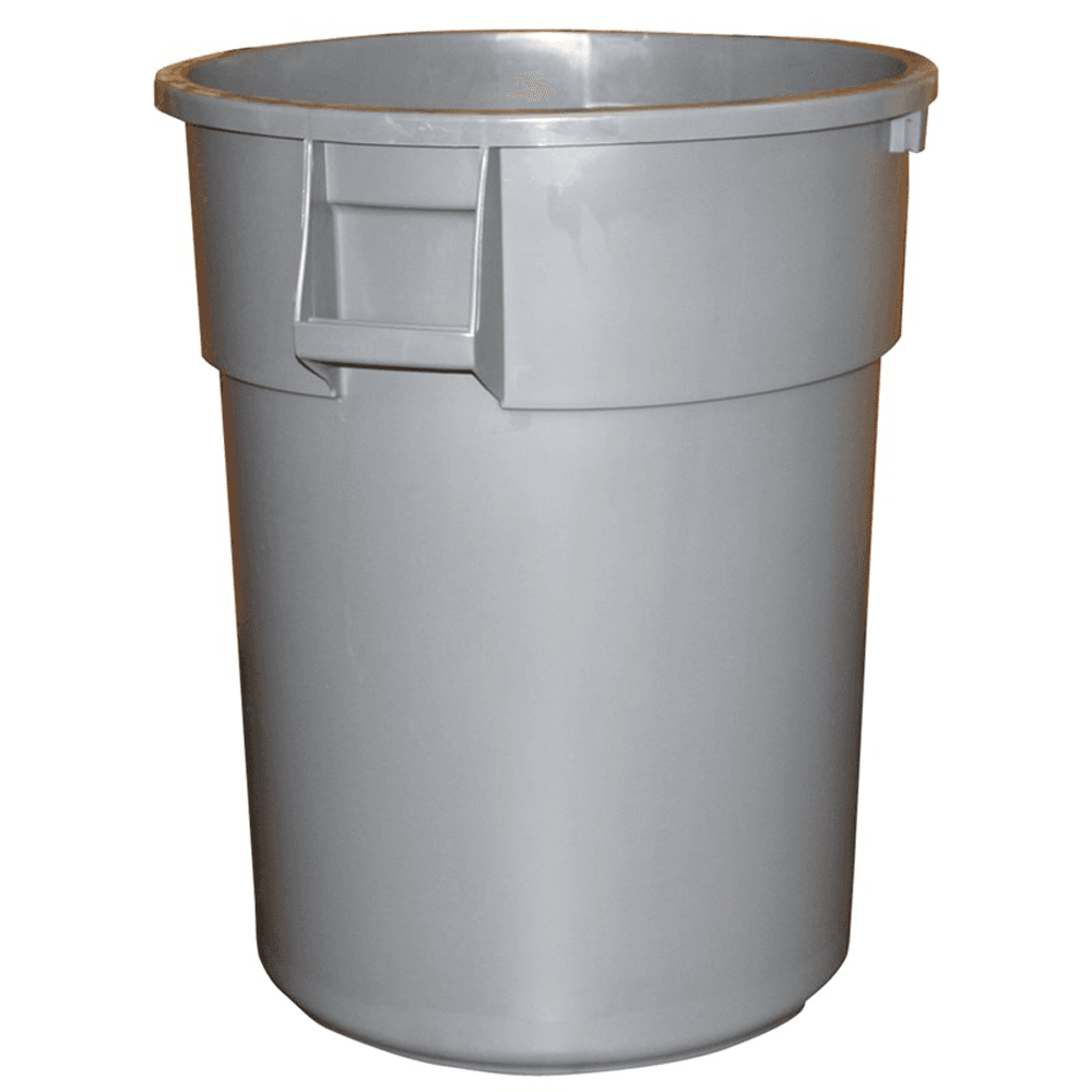 Impact® Gator™ Trash Can, No Lid, 20 Gallon Gray