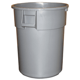 Impact® Gator™ Trash Can, No Lid, 20 Gallon Gray