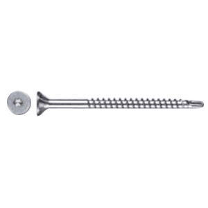 #8 x 2-3/4" Flat Head ASSY Fastenerss, AW20 Drive ASSY Thread with Nibs and Drill Point, Zinc, Box of 2 Hundred by Wurth