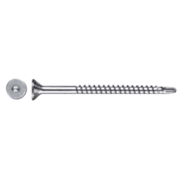 #8 x 2-3/4" Flat Head ASSY Fastenerss, AW20 Drive ASSY Thread with Nibs and Drill Point, Zinc, Box of 2 Hundred by Wurth