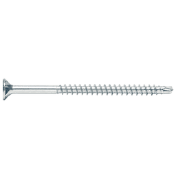 #8 x 1" Flat Head Assembly Screw, AW20 Drive ASSY Thread with Nibs and Drill Point, Zinc, Box of Thousand by Wurth