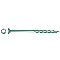 #8 x 2-3/4" Flat Head Assembly Screw, AW20 Drive ASSY Thread with Nibs and Sharp Point, Zinc, Box of 2 Hundred by Wurth