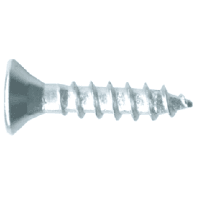 #6 x 3/4" Flat Head Assembly Screw, AW10 Drive ASSY Thread and Sharp Point, Zinc, Box of Thousand by Wurth
