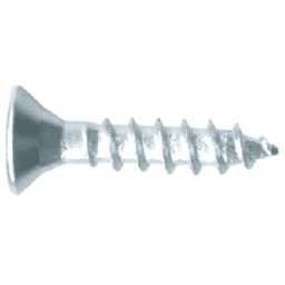 #6 x 3/4" Flat Head Assembly Screw, AW10 Drive ASSY Thread and Sharp Point, Zinc, Box of Thousand by Wurth