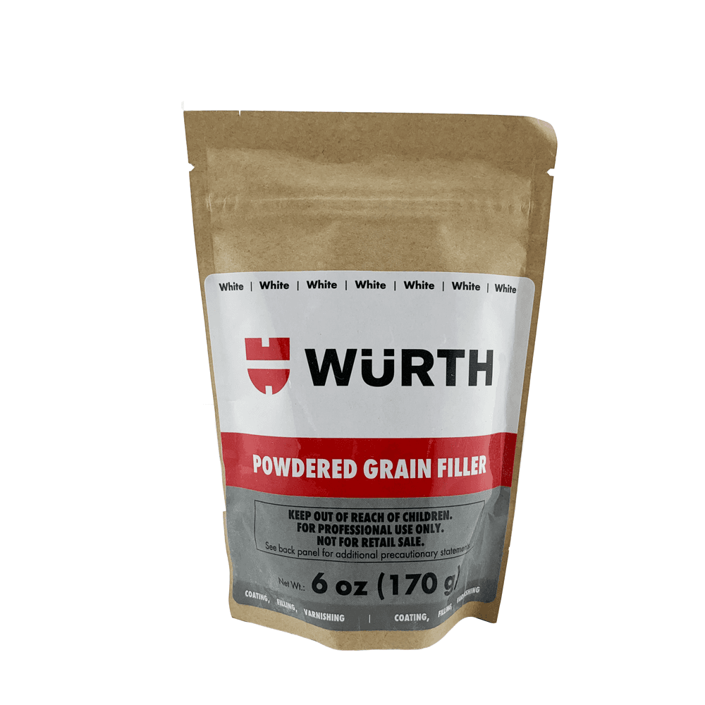 Wurth Fill and Finish Powdered Water-Based Wood Filler, 6oz, Ash