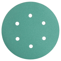 6" Hook & Loop 120 Grit 9 Holes Sanding Disc for Solid Surface (100/Box)