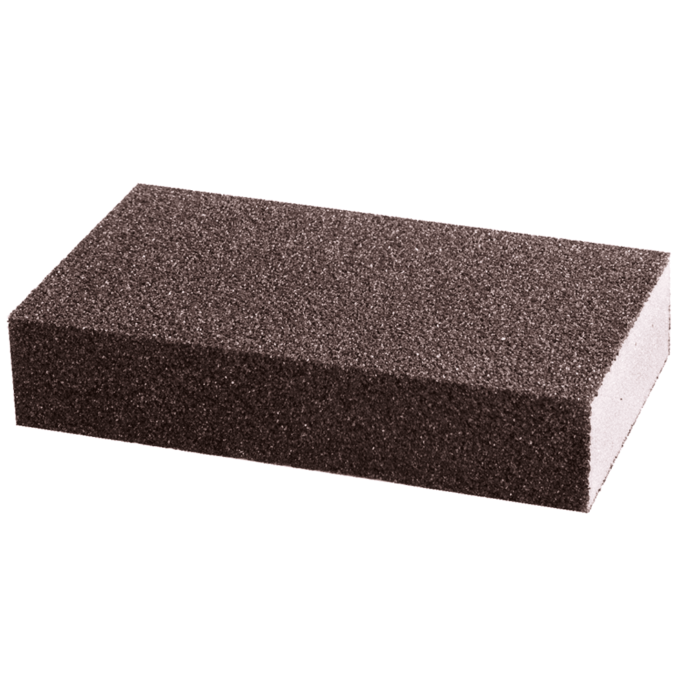 Fine Grit 4-Sided Sanding Sponge, 3-7/8" x 2-3/4" x 1"