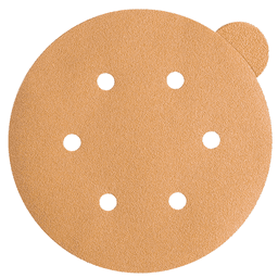 6" PSA 220 Grit L02711 6 Holes Sanding Disc, Aluminum Oxide on Paper (100/Box)