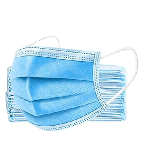 Blue Pleated Disposable Masks, BAG/50