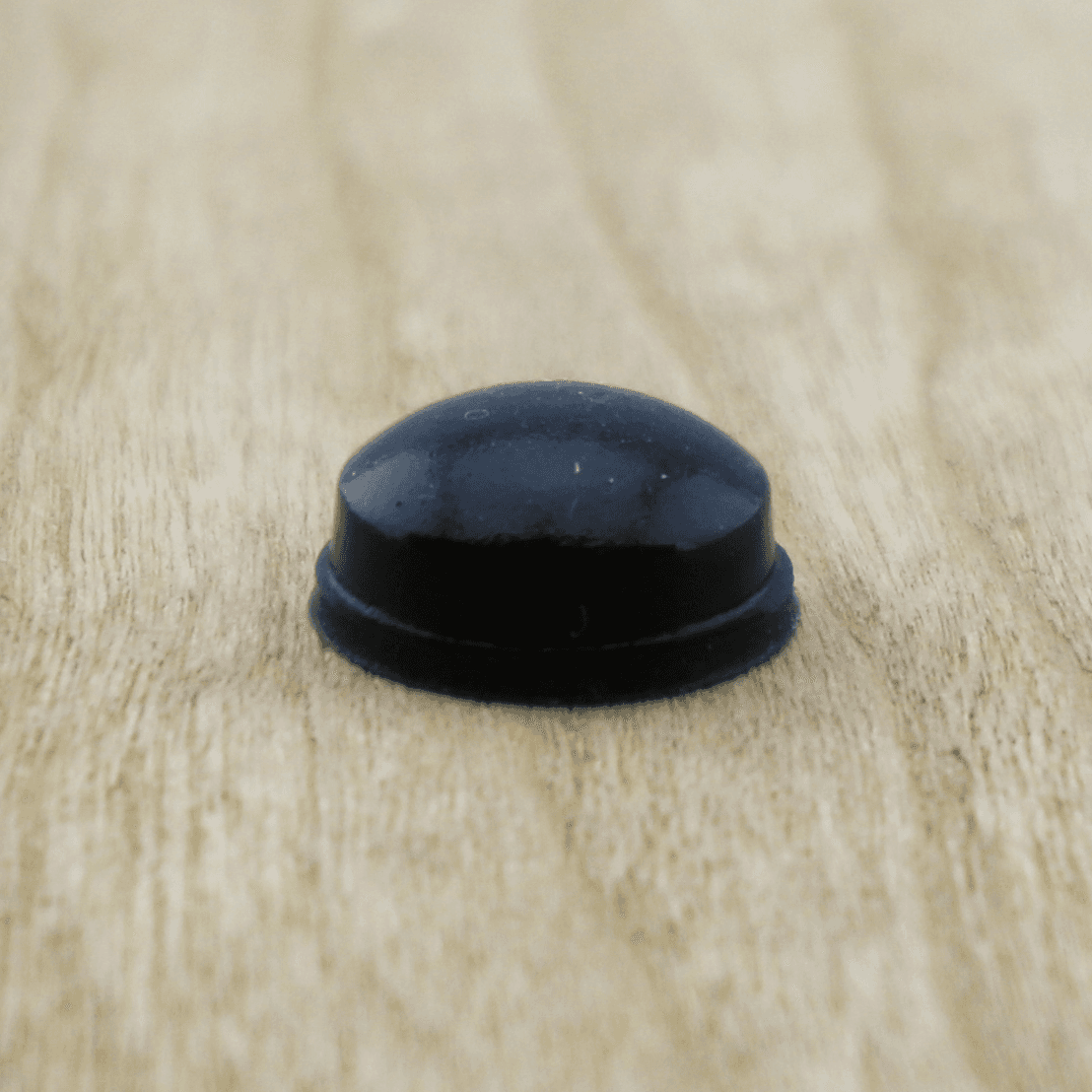 0.437" Rubber Door Bumpers, Black, Hemispherical, 50 per Sheet