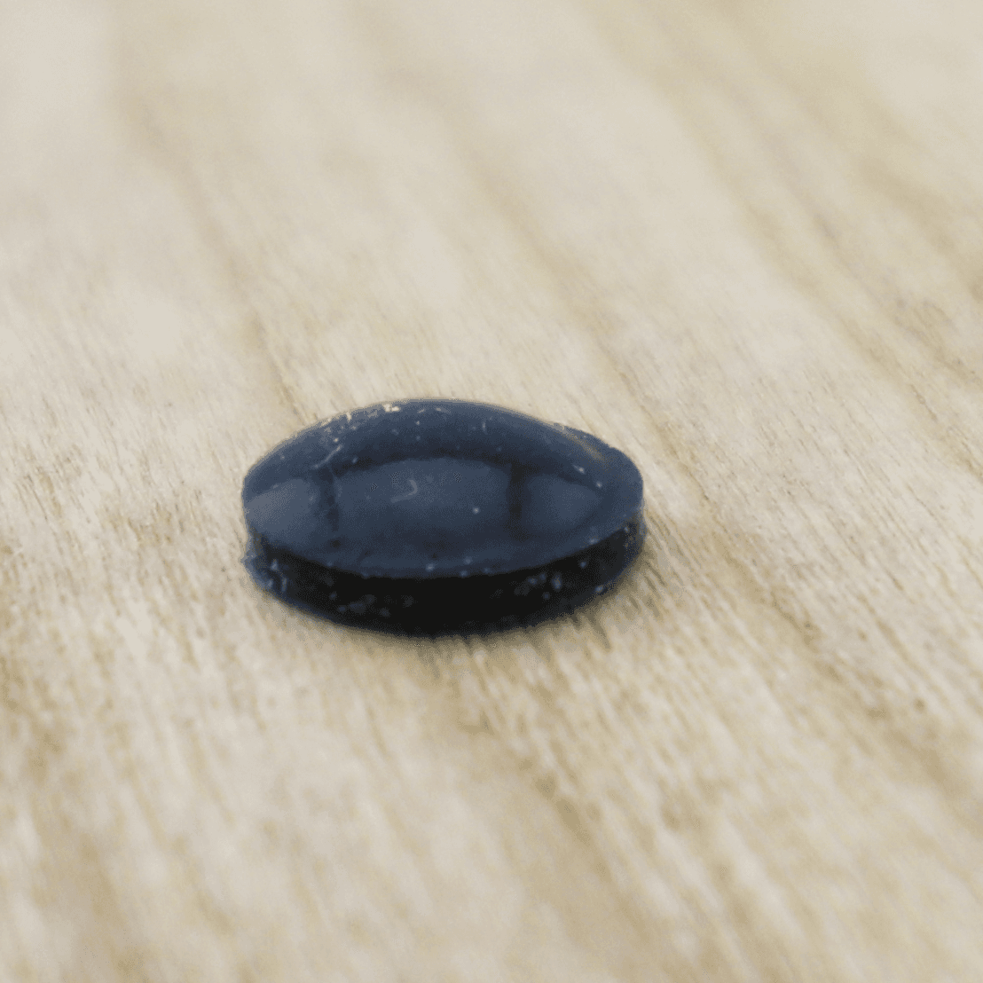 0.312" Rubber Door Bumpers, Black, Hemispherical, 75 per Sheet