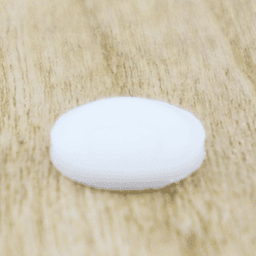 0.312" Rubber Door Bumpers, White, Hemispherical, 75 per Sheet
