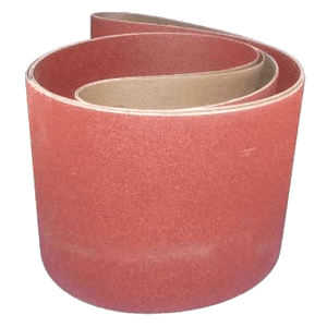 8" x 144" 100 Grit Edge Sanding Belt, Aluminum Oxide on X-Weight Cloth
