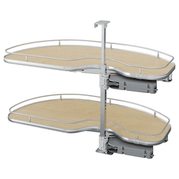 2 Tier Cornerstone® Maxx Scalea Left Hand Platinum Line Blind Corner Pull-Out with PAM and Soft-Closing for 21" Cabinet Opening, Maple