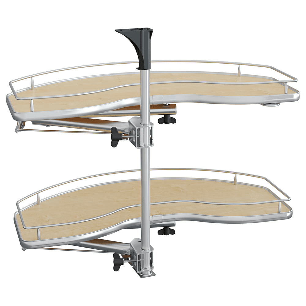 36.18" 2-Tier Scalea Blind Corner Pull-Out with Soft-Closing for 24" Cabinet Opening, Maple