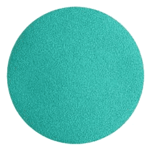 6" Emerald Hook/Loop 1000 Grit No Holes Velcro Disc, Aluminum Oxide on Film