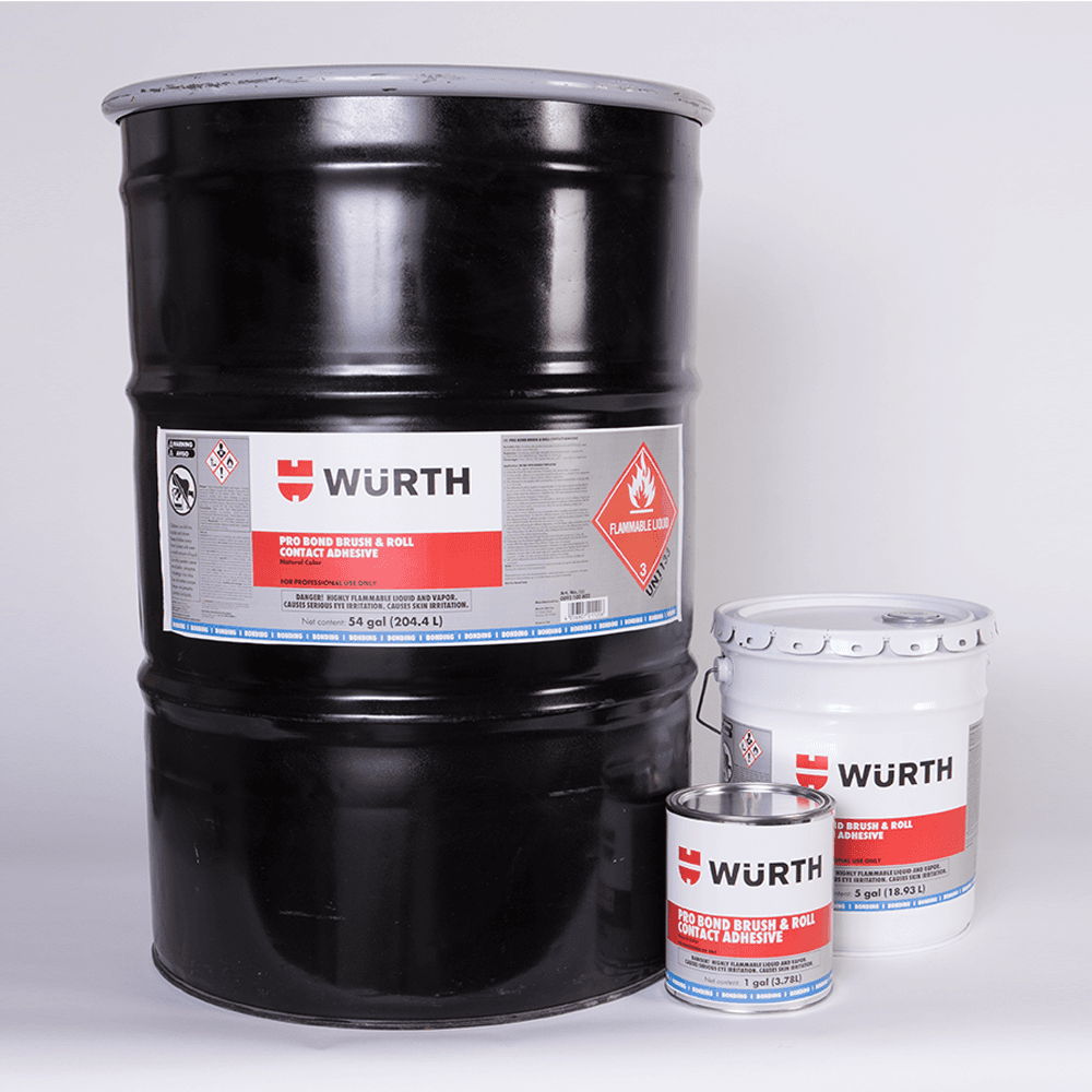 Pro Bond Brush/Roll Contact Adhesive, Clear, 5 Gallon Pail