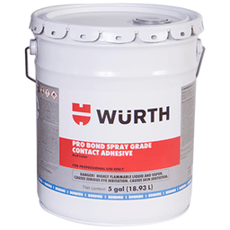 Pro Bond Spray Grade Contact Adhesive, Red, 5 Gallon Pail