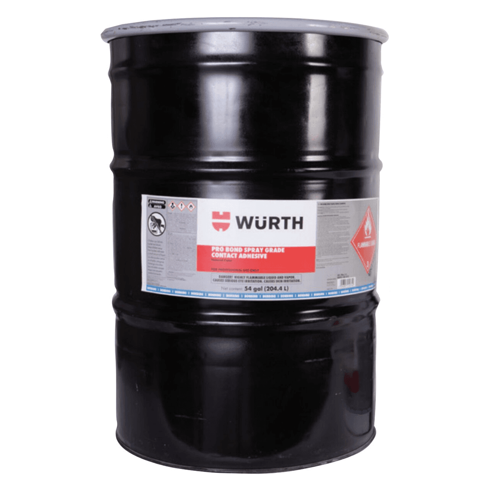 Pro Bond Spray Grade Contact Adhesive, Red, 54 Gallon Drum